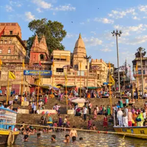 Asthi Visarjan in Varanasi (Kashi)-photo of ghat