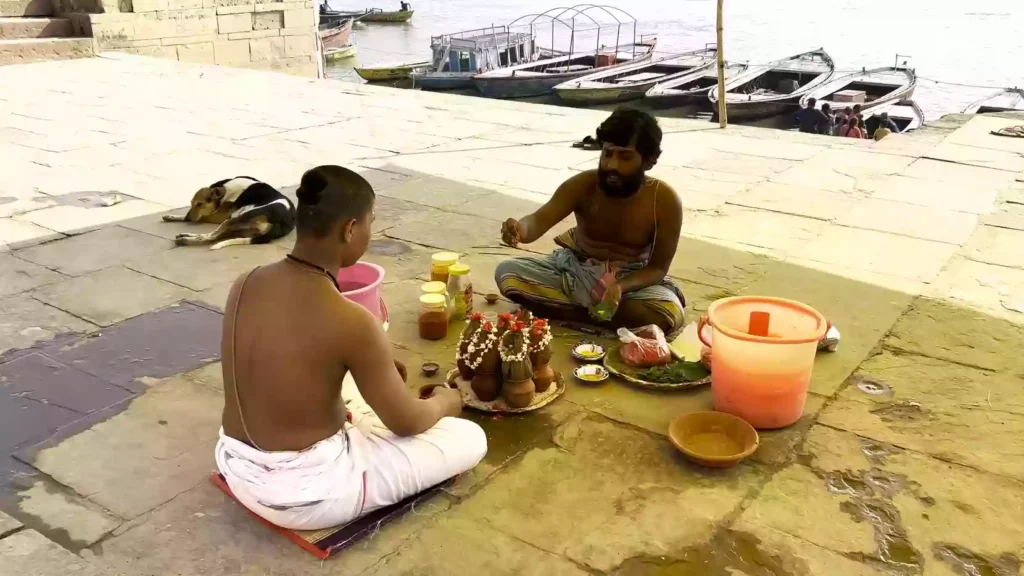 What is the general procedure or Vidhi for Narayan Bali at Pishach Mochan Varanasi?