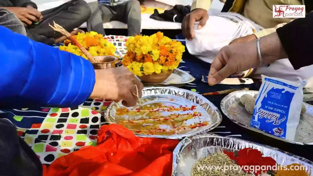 What materials are required for Shradh in Haridwar and are they available locally?