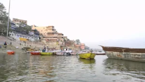 view of assi ghat varanasi- Harishchandra Ghat: Echoes of Truth and the Sacred Rites of Asthi Visarjan