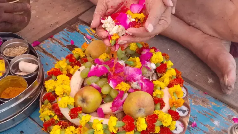 Photo of shradh ceremony in Mathura