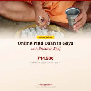Online Pind Daan in Gaya with Brahmin Bhoj — Pitrupaksha 2026 ₹14,500