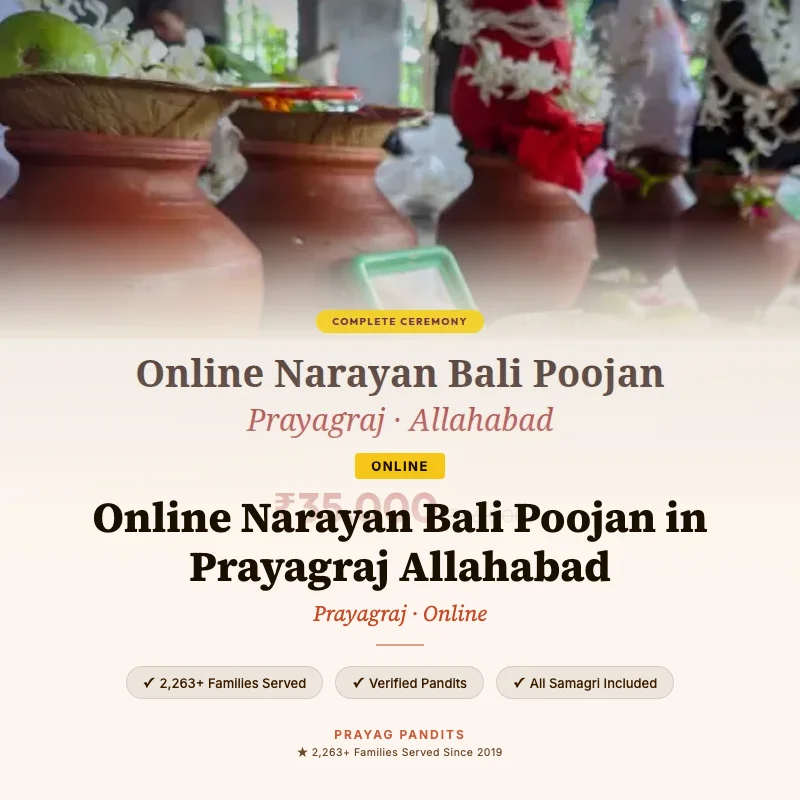 Online Narayan Bali Poojan in Prayagraj Allahabad — Book Now at Prayag Pandits