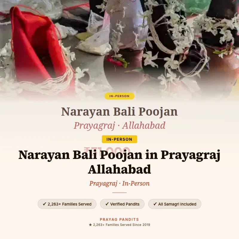 Narayan Bali Poojan in Prayagraj Allahabad — Book Now at Prayag Pandits