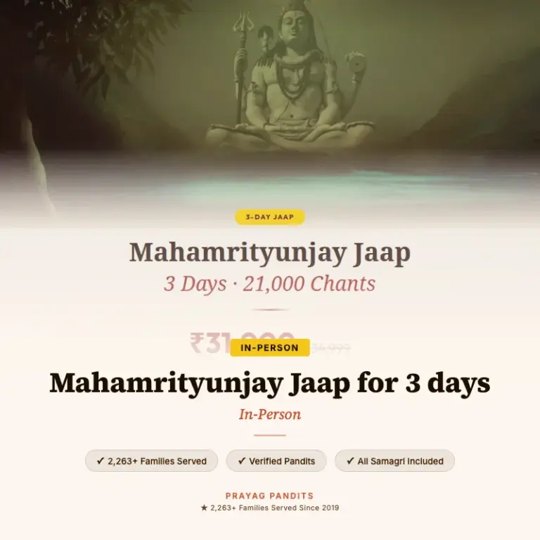 Mahamrityunjay Jaap for 3 days
