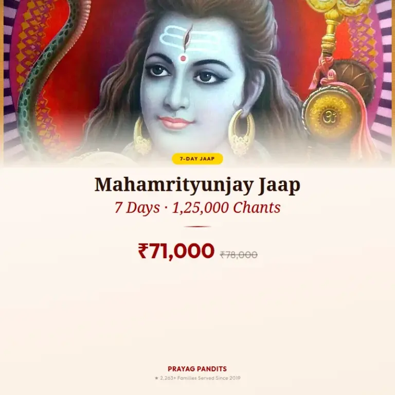 Mahamrityunjay Jaap for 7 Days