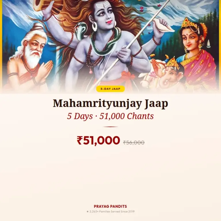 Mahamrityunjay Jaap for 5 days
