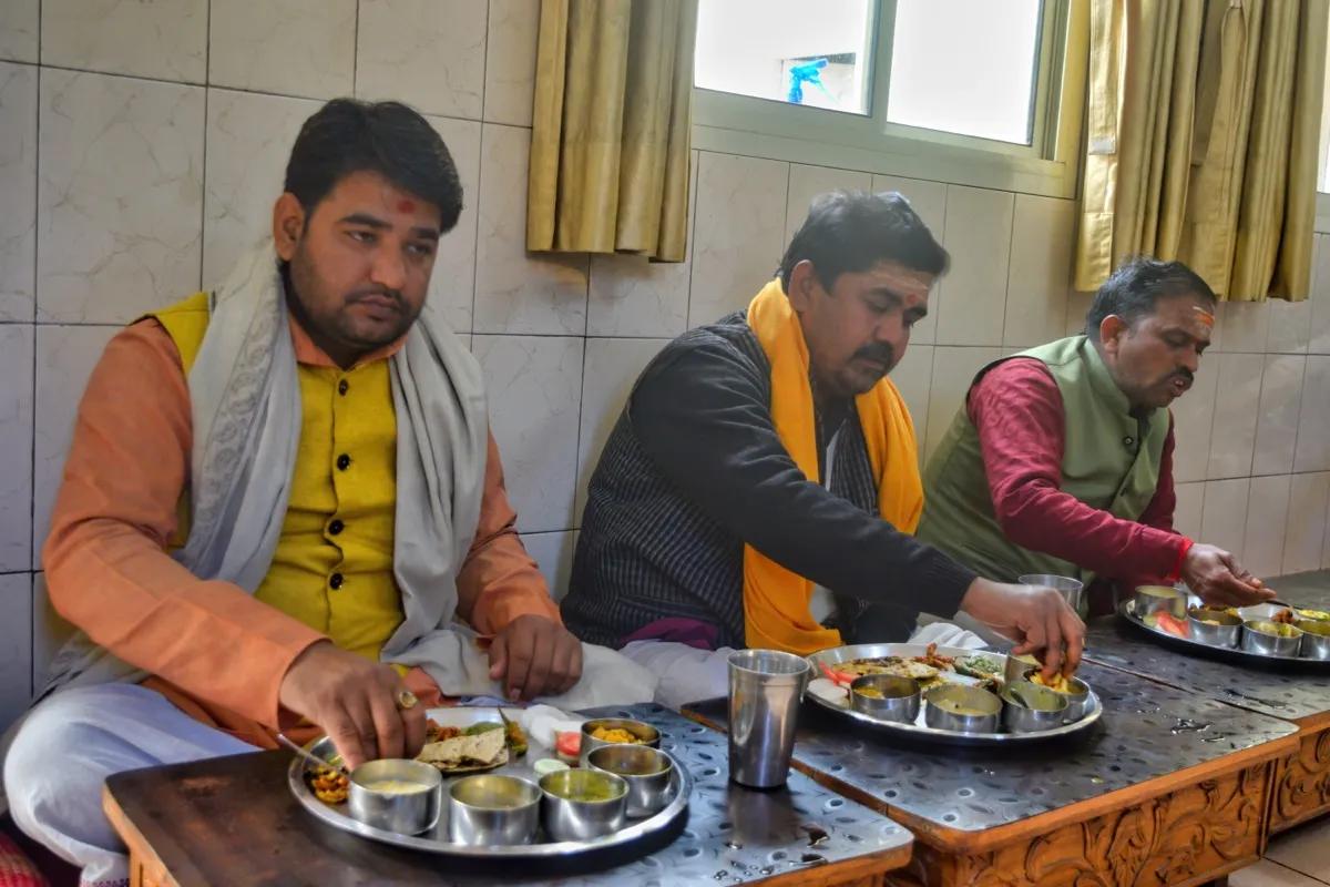 Brahmin Bhoj meal prepared for Shradh ceremony