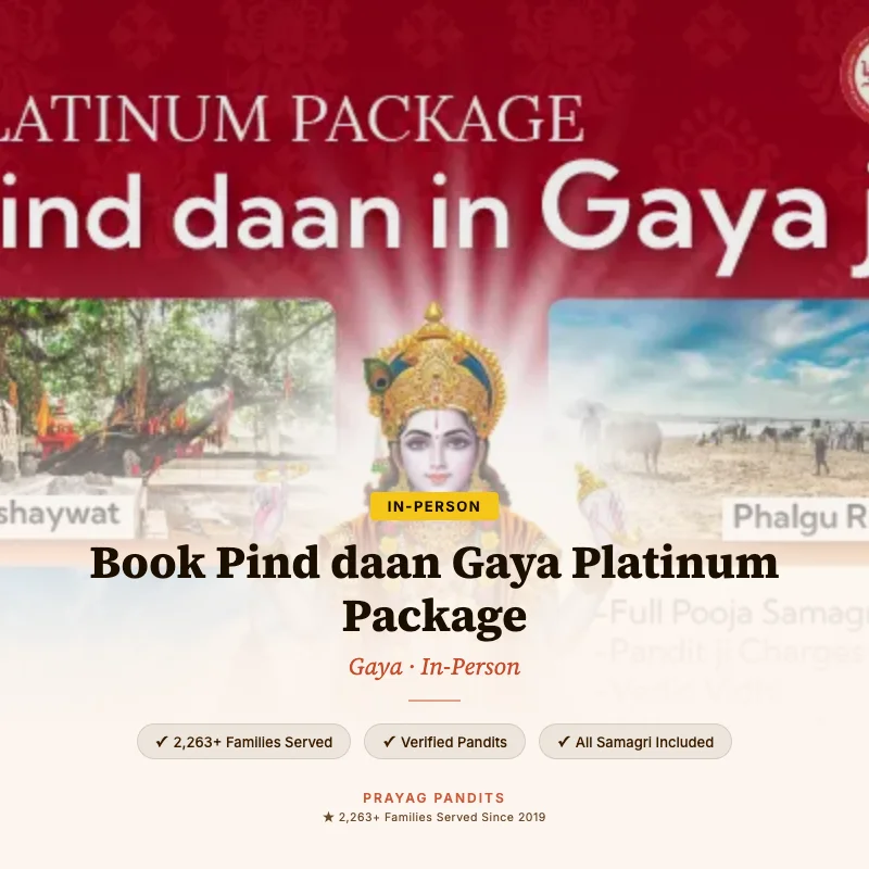 Book Pind daan Gaya Platinum Package