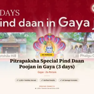Pitrapaksha Special Pind Daan Poojan in Gaya (3 days)
