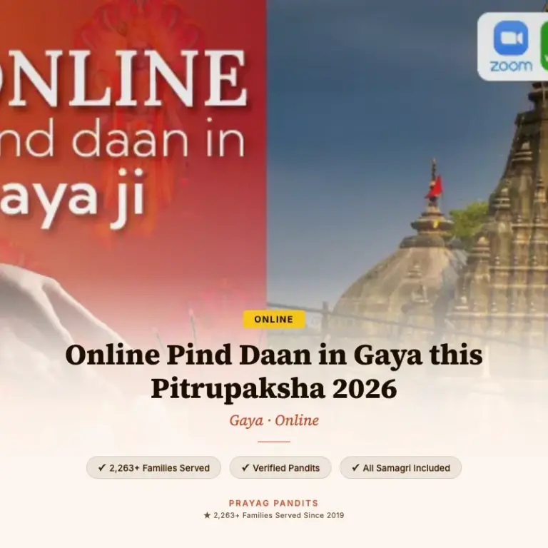 Online Pind Daan in Gaya this Pitrupaksha 2026