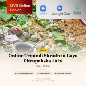 Online Tripindi Shradh in Gaya Pitrupaksha 2026