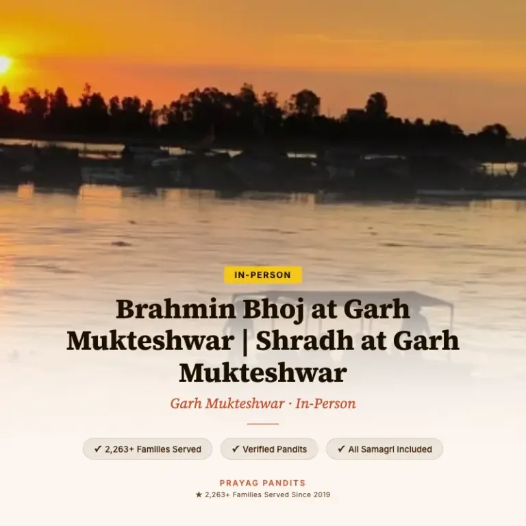 Brahmin Bhoj at Garh Mukteshwar | Shradh at Garh Mukteshwar