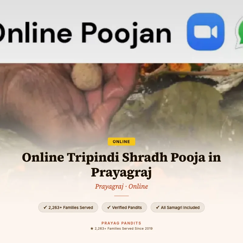 Online Tripindi Shradh Pooja in Prayagraj