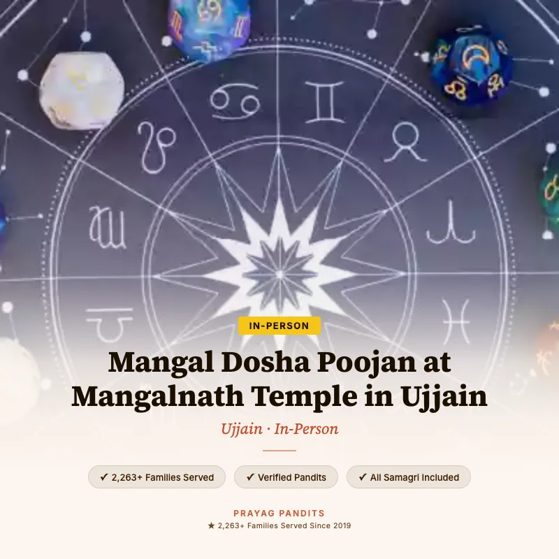 Mangal Dosha Poojan at Mangalnath Temple in Ujjain