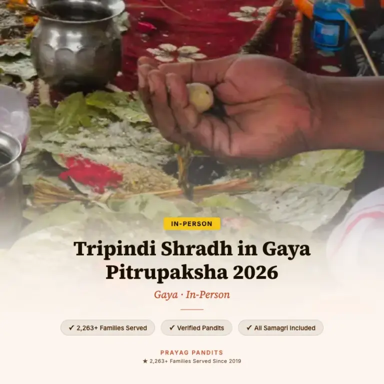 Tripindi Shradh in Gaya Pitrupaksha 2026