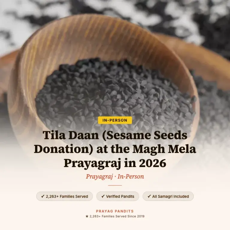 Tila Daan (Sesame Seeds Donation) at the Magh Mela Prayagraj in 2026
