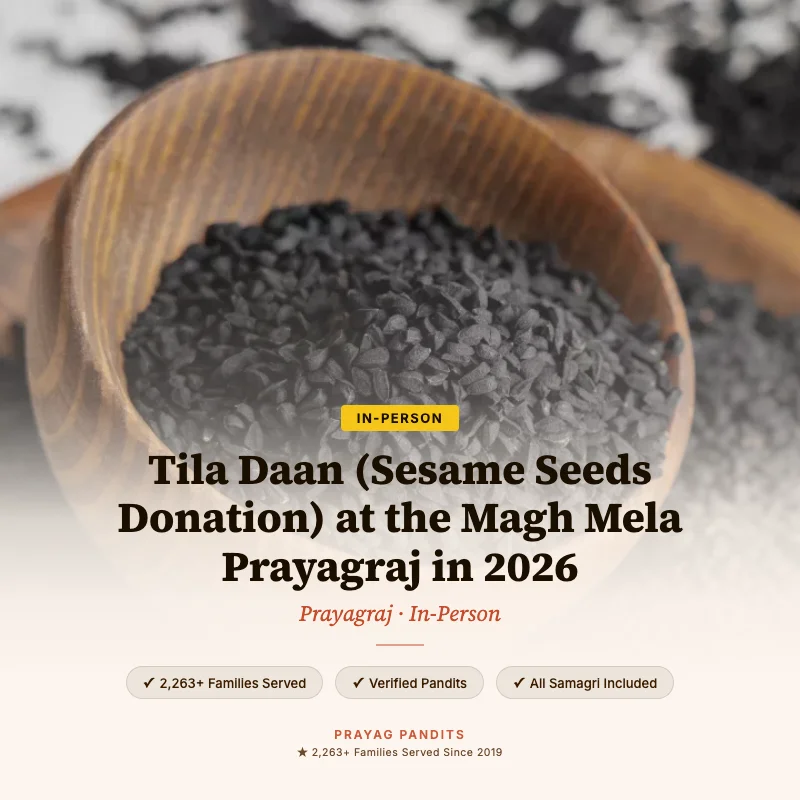 Tila Daan (Sesame Seeds Donation) at the Magh Mela Prayagraj in 2026