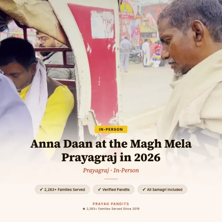 Anna Daan at the Magh Mela Prayagraj in 2026