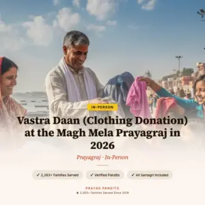 Vastra Daan (Clothing Donation) at the Magh Mela Prayagraj in 2026