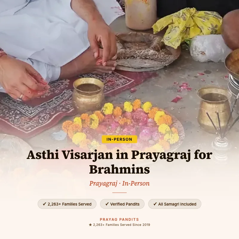 Asthi Visarjan in Prayagraj for Brahmins